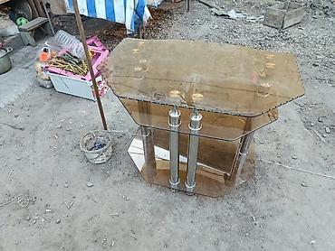 Журнальные столы: Стеклянные столик б/у — 1