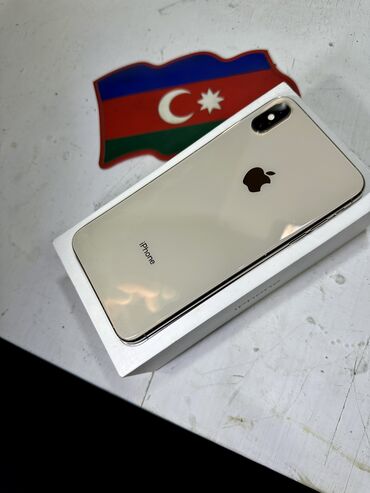 iphone xs qiyməti: IPhone Xs Max | 256 GB Qızılı | Zəmanət, Simsiz şarj, Face ID