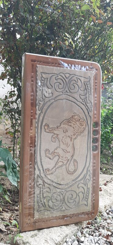 Nərdlər: Əl işı taxta nərd dəsti - Material: bərk ağac (tam ağacdan yığma) — 8