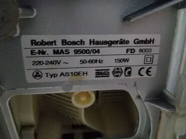 Ostali kuhinjski aparati: 1. Bosch MAS 9500/04 mesoreznica 11000 din 2 . GRAEF Mesoreznica za — 8