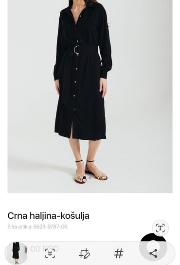 Haljine: M (EU 38), bоја - Crna, Koktel, klub, Dugih rukava — 10