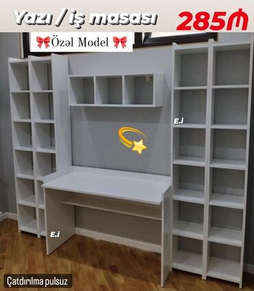 yaz fesli: *Yazı masası / İş masası "🎀Özəl Model 🎀" 285Azn💥* ✔️Rəng seçimi var