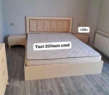 мебель из паллет бишкек: Yeni, İkinəfərlik çarpayı, Matras ilə
