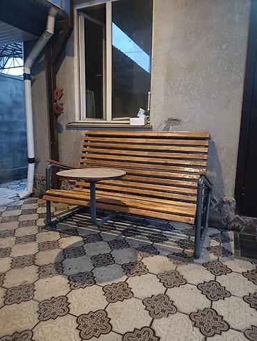 table study: Скамейка Дерево, Со спинкой — 2