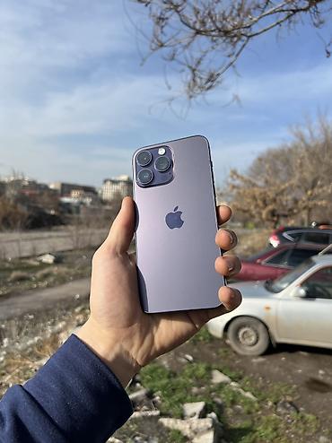 Apple iPhone: IPhone 14 Pro Max, Б/у, 256 ГБ, Deep Purple, Защитное стекло, Кабель, 85 % — 3