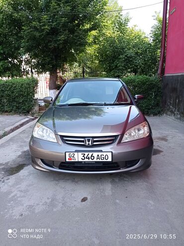 бишкек бампер: Honda Civic: 2005 г., 1.7 л, Автомат, Бензин, Седан
