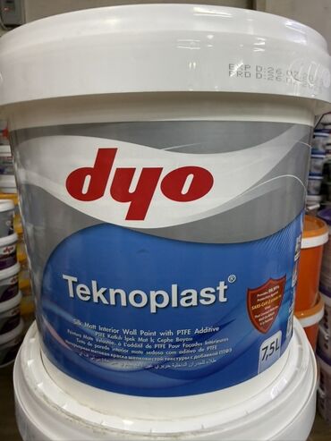 бу пенапласт: Краска для интерьеров dyo Teknoplast 7,5 л - Тип: шелковисто-матовая