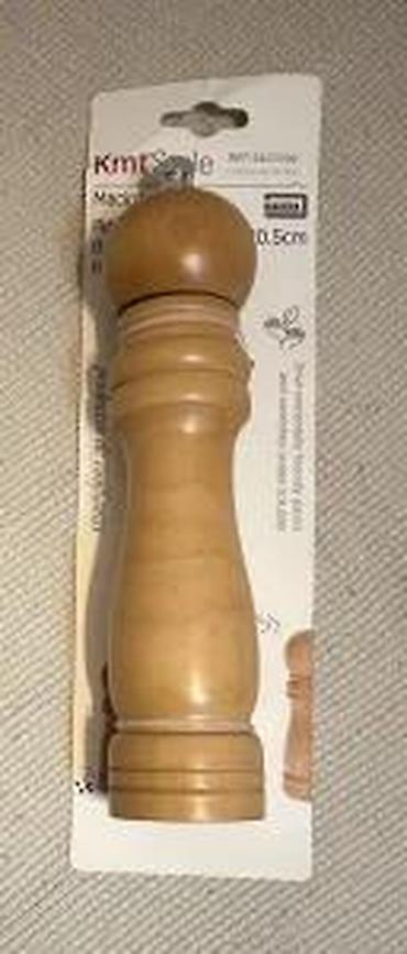 drveni stol: Mlin za biber drveni 20,5cm KmtStyle NOVO. OPIS PROIZVODA: Mlin za — 8