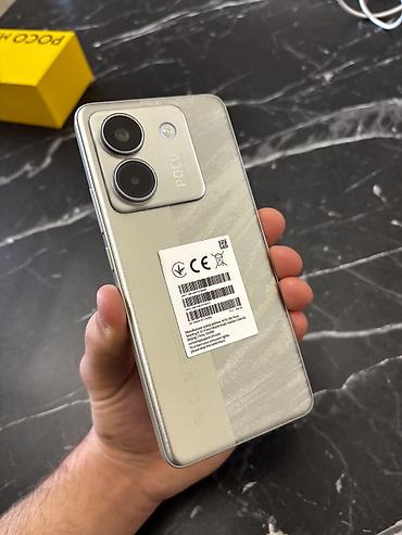 poco c61: Poco M7 Pro 5G, 256 GB, rəng - Gümüşü, Zəmanət — 3