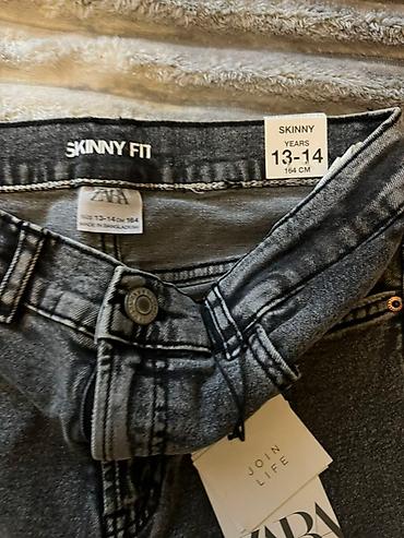 dar cins şalvarlar: Məhsul: ZARA uşaq/yeniyetmə cins şalvarı - Model: Skinny Fit (SKINNY — 4