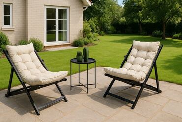 Bağ divan və kreslo dəstləri: Şezlonq. Bağ, balkon üçün şezlonq dəsti. Qiyməti - 1 ədəd şezlonq — 5