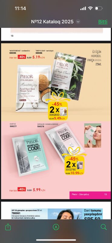 Digər kosmetika: 5 Azndən başlayan qiymətlər Qiymətlər şəkillərdə var Viplife — 17