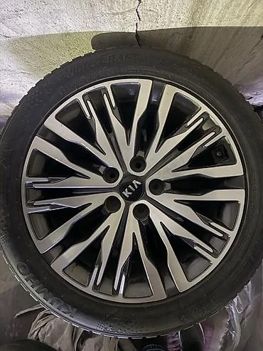 Диски: Литые Диски R 17 Kia, Комплект, отверстий - 5, Б/у — 2