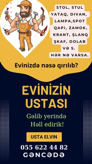 Əməkdaş axtarışı (vakansiyalar): Fəhlə tələb olunur, 1-2 illik təcrübə, 6/1, Aylıq ödəniş