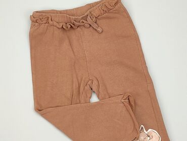 brazowe szerokie spodnie: Spodnie So cute, 3 lata, wzrost - 98 cm., Bawełna, stan - Dobry