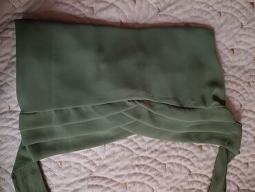 hicab donlar: Hicab şalı Zeytun-yaşıl rəngdə - Material: yüngül, axıcı şifon tipli