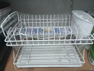 Digər mətbəx aksesuarları: Mətbəx üçün iki mərtəbəli qab-qacaq quruducu rəf - Brend/model — 7