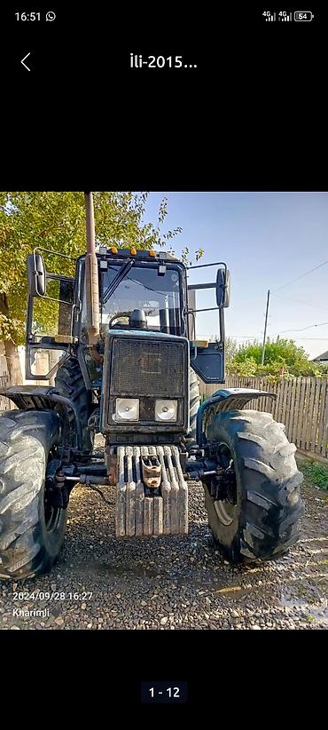 Traktorlar: Belarus MTZ 1221.2 traktor - Güclü dizel mühərrik, ön və arxa — 13