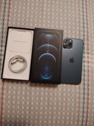 iphone 13 pro maks: IPhone 12 Pro Max, 128 GB, Pacific Blue, Simsiz şarj, Face ID, Sənədlərlə