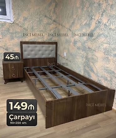 Yeni, Təknəfərlik çarpayı, Bazasız, Matras ilə, Siyirməsiz, Azərbaycan