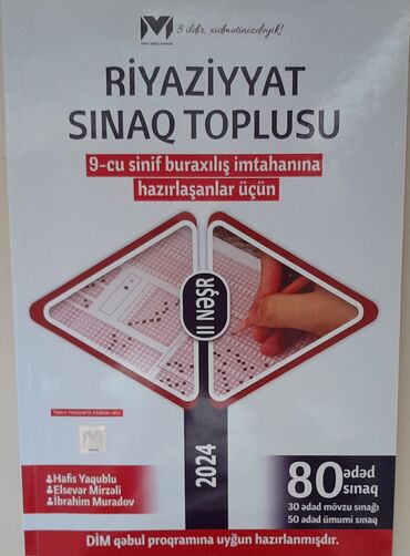 3 cu sinif riyaziyyat testleri ve cavablari: 9-cu sinif riyaziyyat MHM vesaiti.Yenidir.Cavablari da var.Unvan