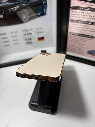 IPhone 12 Pro, Б/у, 256 ГБ, Золотой, Защитное стекло, Чехол, 93 %