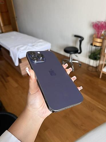 max: IPhone 14 Pro Max, 256 GB, Deep Purple, Zəmanət — 1