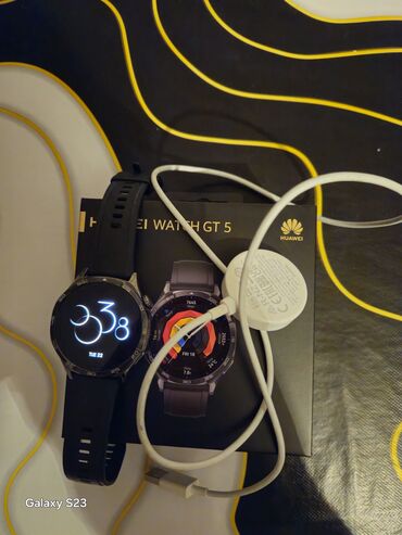 Smart saatlar: İşlənmiş, Smart saat, Huawei, Sensor ekran, rəng - Qara — 11