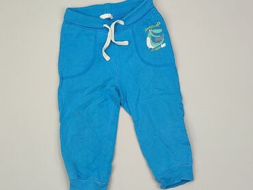 blekitne legginsy: Spodnie dresowe, 12-18 m, stan - Dobry