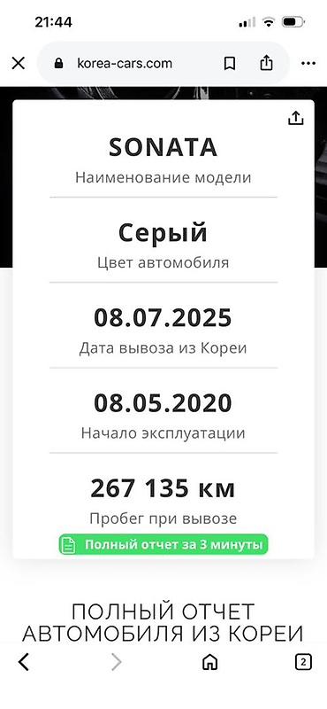 электр авто: Hyundai Sonata: 2020 г., Седан — 4