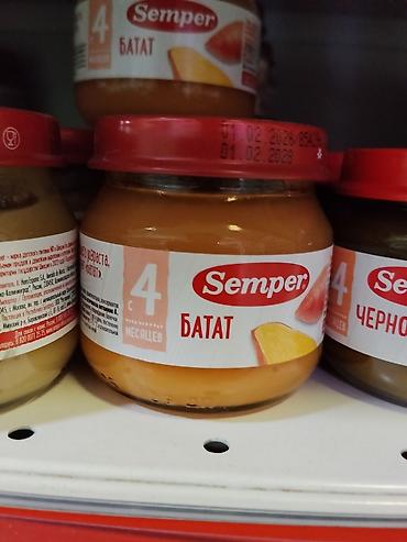 foo foo: Пюре Semper «Батат» - Детское пюре из батата - С 4 месяцев (указано — 1