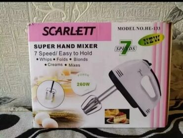 Маслобойки: Ручной миксер, Scarlett, Новый, Самовывоз