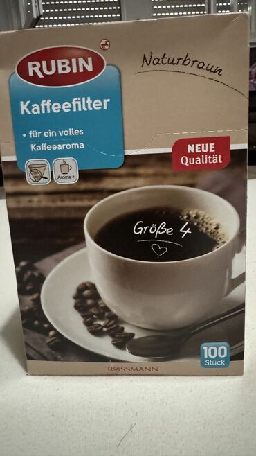 кофемашину: Бумажный фильтр для заваривания кофе в кофемашинке- 100 шт