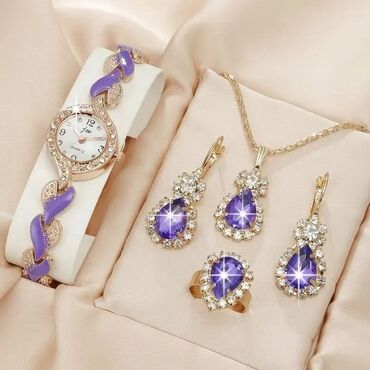 Setovi nakita: Set: Ogrlica, Materijal: Kristal — 3