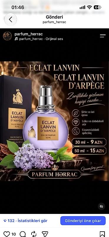 Hərrac Parfum – orijinal ətir nüansları ilə seçilən seçmələr 1) Eclat