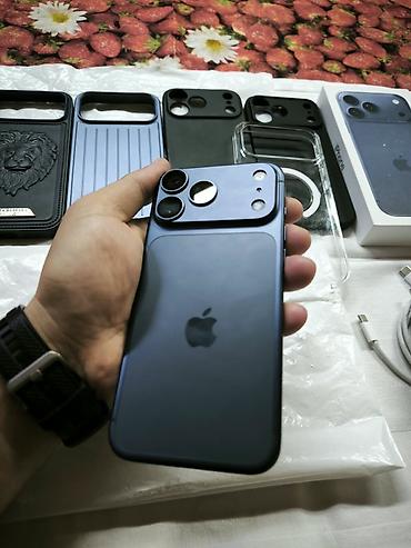 islənmis notebook satisi: IPhone 17 Pro Max, 256 GB, Mavi, Face ID — 6