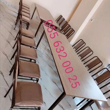 Bağ, çöl masa və oturacaq dəstləri: Yeni, Kvadrat masa, Açılmayan, Stullar ilə, Azərbaycan — 4