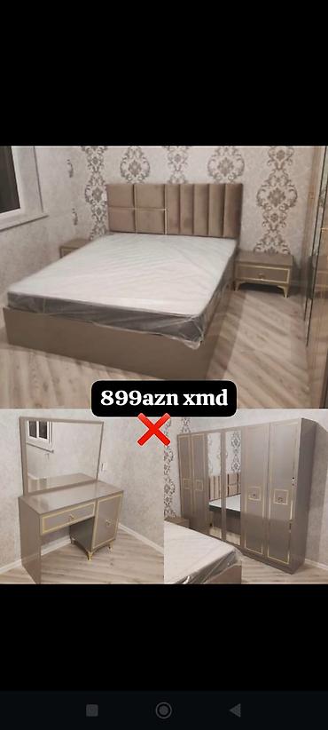 laminasiya kağızı: Yataq otağı mebel dəsti Dəst tərkibi: - İri başlıqlı iki nəfərlik — 1