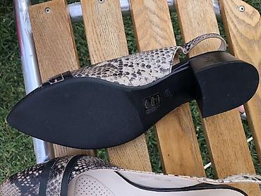 blondy snizenje: Ženske slingback cipele sa špicastim vrhom, dezen zmijske kože — 2