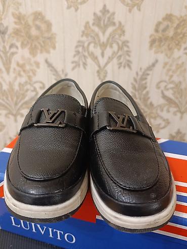 черные мужские мокасины: Qara rəngli kişi loaferləri - Brend: Luivito (daxili etiketi - Model — 2