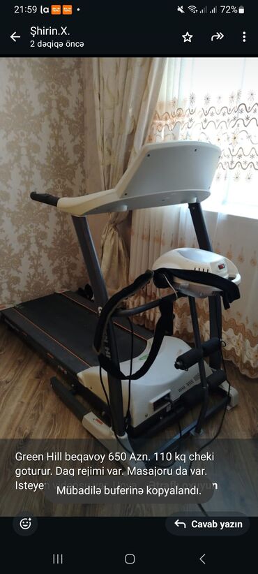 Nərdlər: Green Hill beqavoy 650 Azn. 110 kq cheki goturur. Dag rejimi var