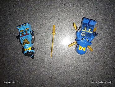 toy sacları: LEGO full orijonal Lego uslubunda minifiqur dəsti – mavi ninja temalı — 2