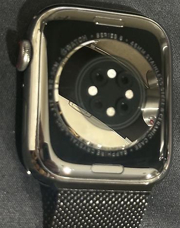 apple watch stainless: İşlənmiş, Smart saat, Smart, Sensor ekran, rəng - Qara — 5