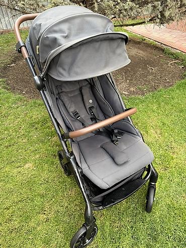 Коляски: Коляска, цвет - Серебристый, Б/у — 2