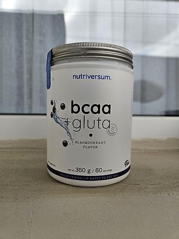 amino beef: Nutriversum BCAA + Gluta – qaragilə (blackcurrant) aromalı toz əlavə — 1