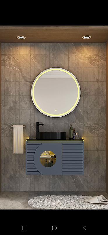 hamam dekoru: Hamam mebeləri Moydadırlar dolablar led işığlı güzgülər duş kabinələr — 5