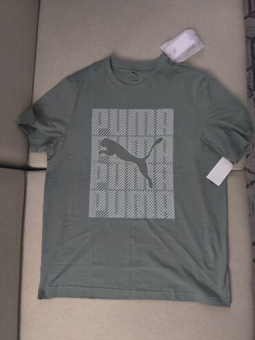 спортивные штаны оригинал: Original размеры L Классическая футболка Puma белого цвета с круглым