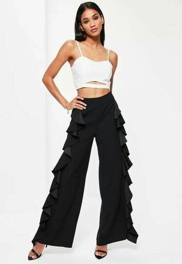 zenske letnje pantalone: 3XL (EU 46), High rise, Culotte