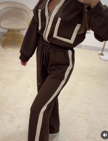 Gornji i donji deo: One size, Prugasti, bоја - Braon — 2