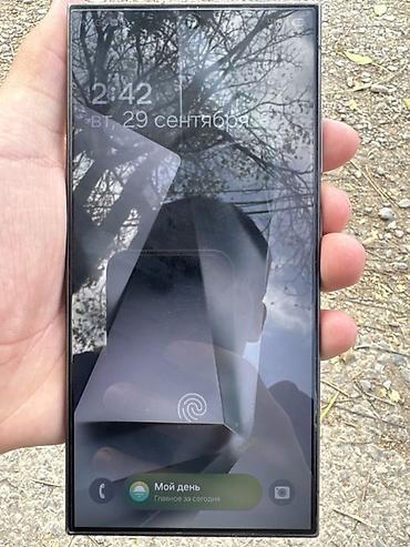 Уюлдук телефондор жана аксессуарлар: Samsung Galaxy S23 Ultra, Колдонулган, 256 ГБ, түсү - Кара, 2 SIM, eSIM — 2
